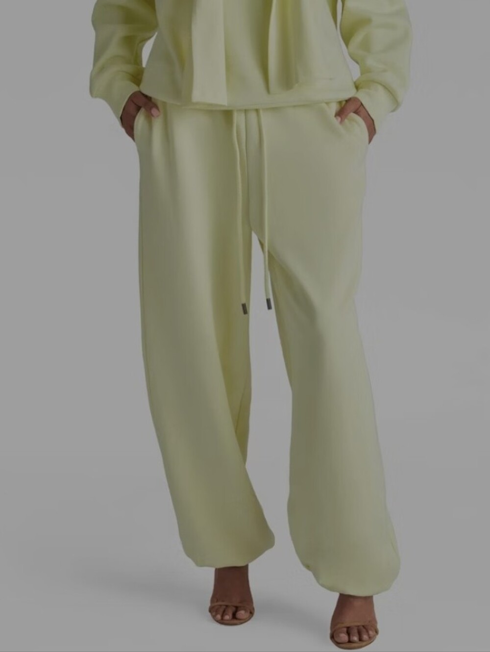 💥KBB by Kahlana High Rise Wide Leg The Dwayne Sweats Yellow S